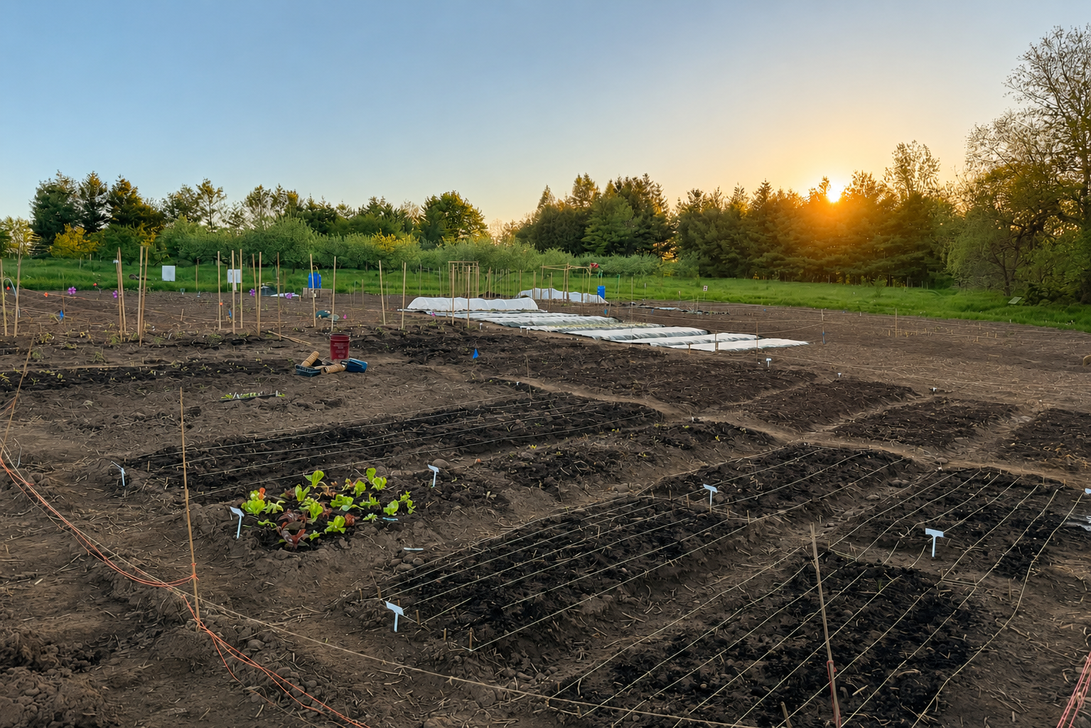 Fresh beds, ready for the season, Guelph